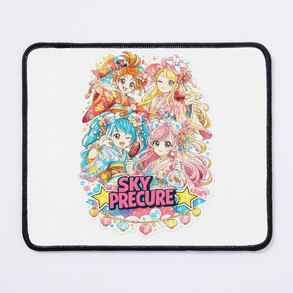 Item preview, Sky Precure Kimono Kimono Matsuri Festival Group Sticker designed and sold by Devendra009.