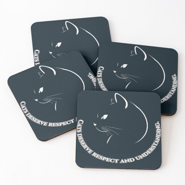 Item preview, Cats Deserve Respect And Understanding Minimalist Line Art designed and sold by hoodiehood.