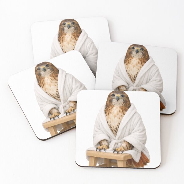 Item preview, Bathrobe Red-tailed Hawk designed and sold by Sillytoe.
