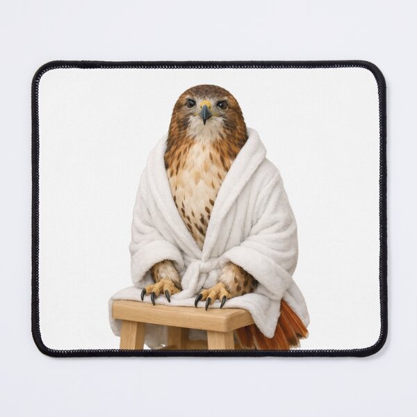 Item preview, Bathrobe Red-tailed Hawk designed and sold by Sillytoe.