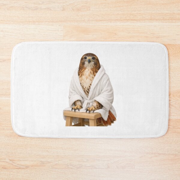 Item preview, Bathrobe Red-tailed Hawk designed and sold by Sillytoe.