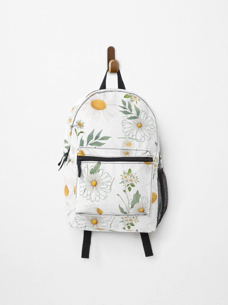 Thumbnail 1 of 3, Backpack, Whimsical Summer Daisy Pattern designed and sold by SimpleUla.