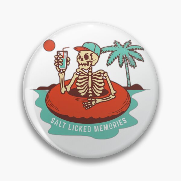 Item preview, Salt Licked Memories Summer Skeleton Illustration designed and sold by DailyDoodlesBySumbul.