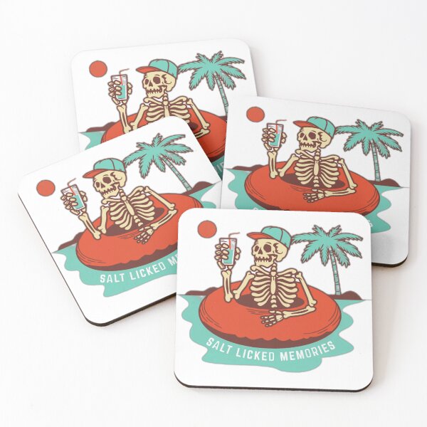 Item preview, Salt Licked Memories Summer Skeleton Illustration designed and sold by DailyDoodlesBySumbul.