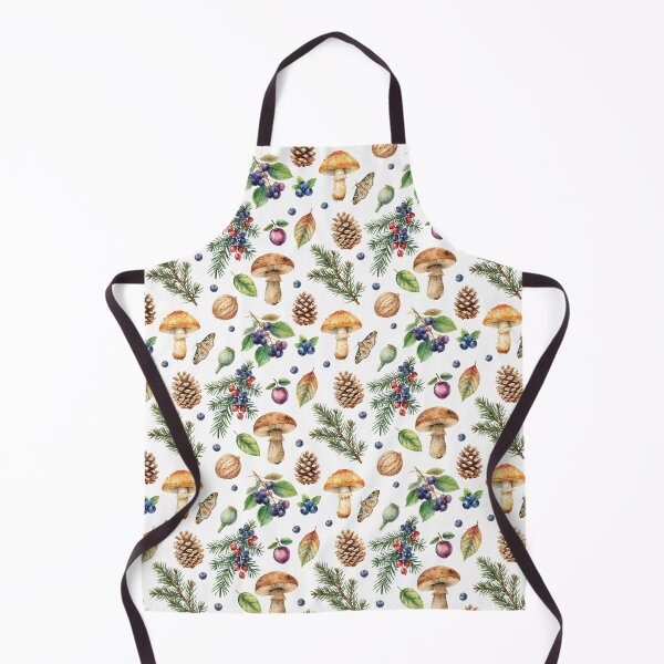 Item preview, Autumn Forest Watercolor Pattern | Pinecones, Mushrooms & Berries designed and sold by HelgaCraftery.