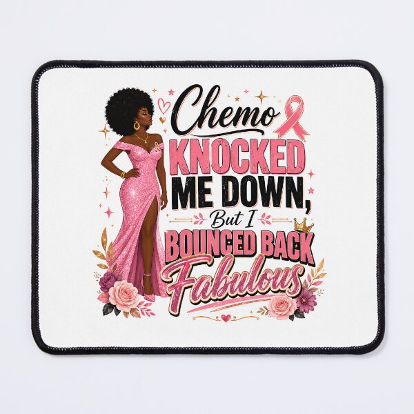 Item preview, Chemo Knocked Me Down But I Bounced Back Fabulous Breast Cancer Survivor Design designed and sold by WHDProduction45.