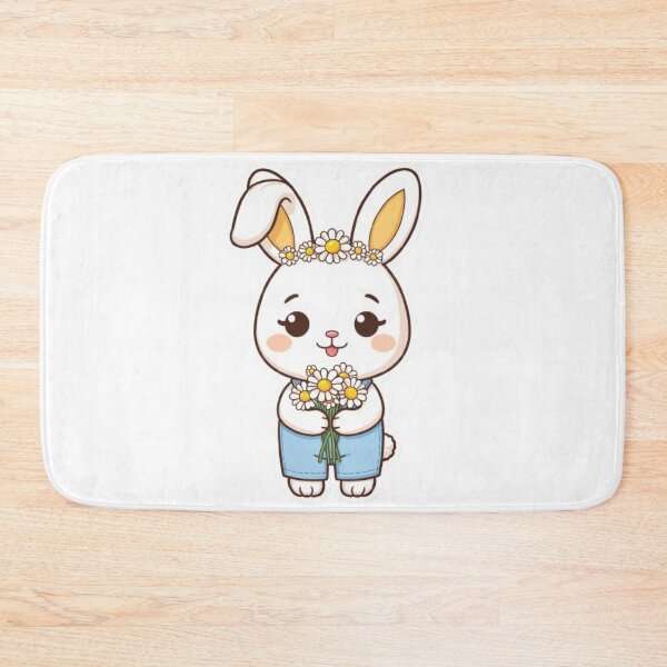 Item preview, Cute Daisy Bunny Kawaii Sticker | Adorable Spring Rabbit Floral Art designed and sold by Stylestickers55.