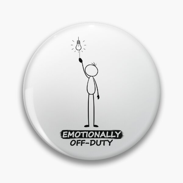 Item preview, Emotionally Off-Duty Funny Stick Figure  designed and sold by Pebl-Co.