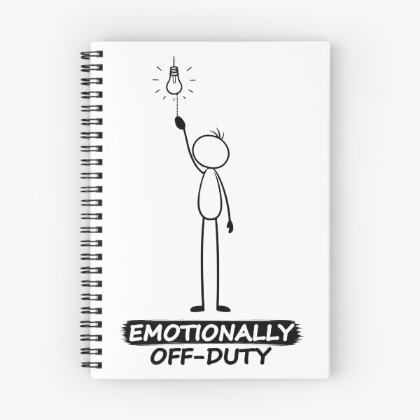 Item preview, Emotionally Off-Duty Funny Stick Figure  designed and sold by Pebl-Co.