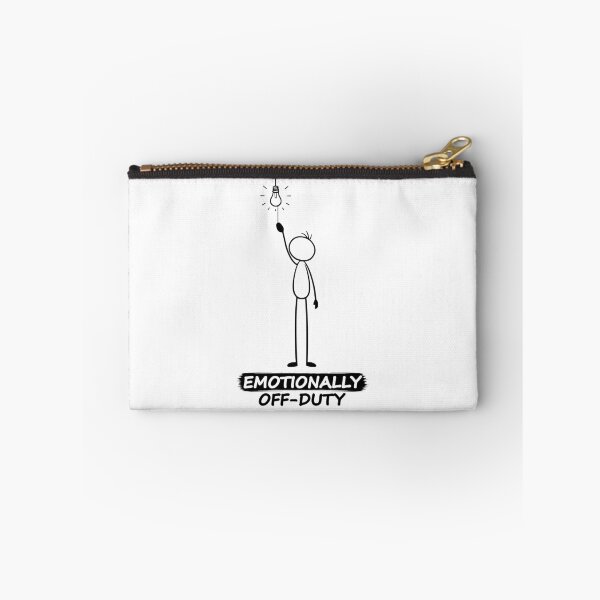 Item preview, Emotionally Off-Duty Funny Stick Figure  designed and sold by Pebl-Co.