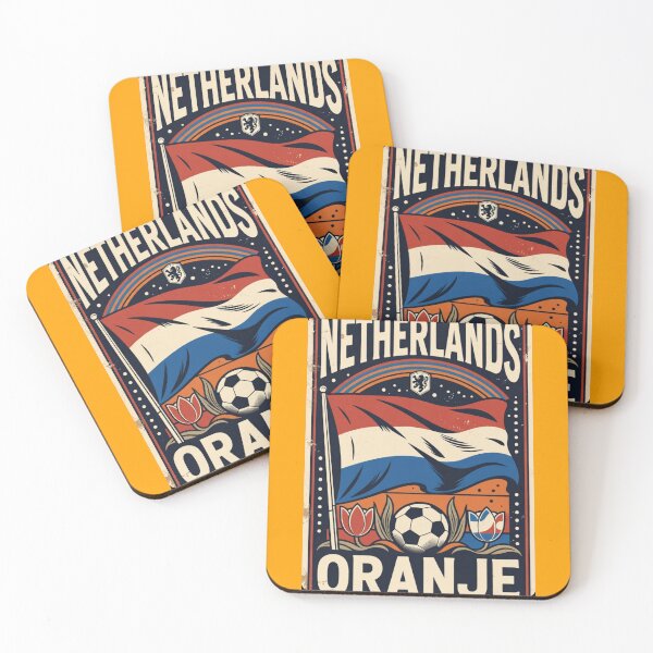 Item preview, Netherlands Oranje Retro Soccer Poster | Vintage World Cup Football Art designed and sold by Nexus Space.