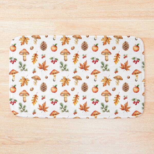 Item preview, Autumn Forest Watercolor Pattern | Mushrooms, Leaves & Cozy Fall designed and sold by HelgaCraftery.