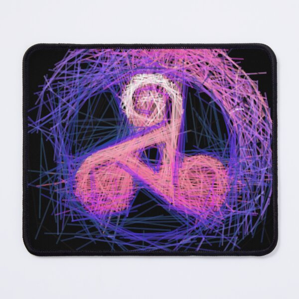 Item preview, Sacred Geometry Triskelion - Ethereal Purple Scratchy Motif designed and sold by H Jonas.