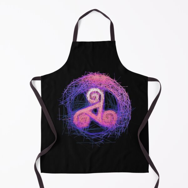 Item preview, Sacred Geometry Triskelion - Ethereal Purple Scratchy Motif designed and sold by H Jonas.