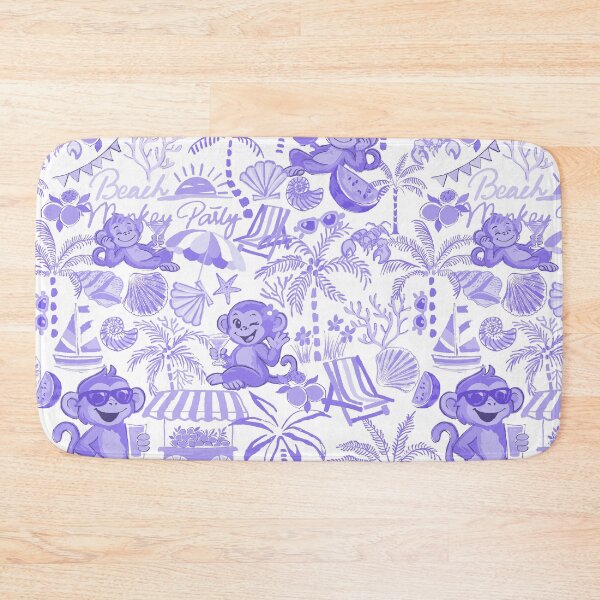 Item preview, Chilling Monkey - Monochrome Lavender Blue designed and sold by Fabricatemyart.