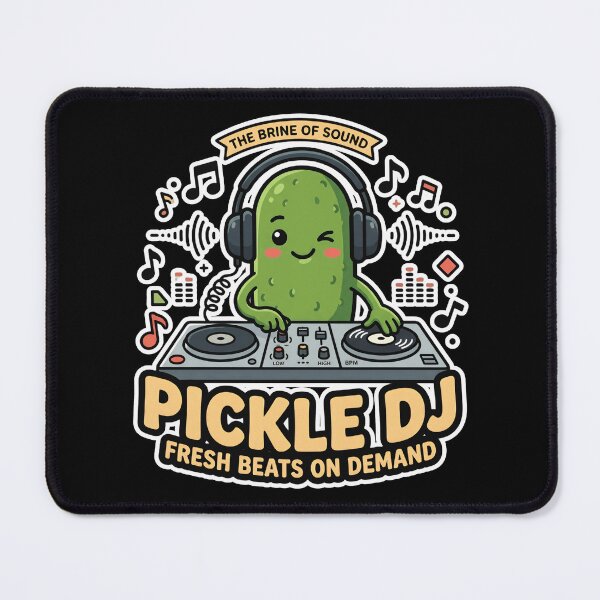 Item preview, Pickle DJ Cute Kawaii Music Producer Funny Food Pun designed and sold by Basma Designs | Retro, Kawaii Shirts & Stickers.