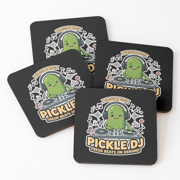 Item preview, Pickle DJ Cute Kawaii Music Producer Funny Food Pun designed and sold by Basma Designs | Retro, Kawaii Shirts & Stickers.