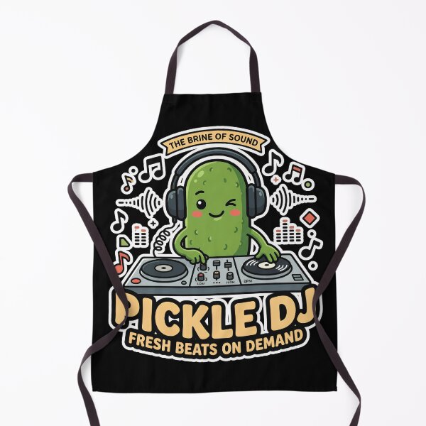 Item preview, Pickle DJ Cute Kawaii Music Producer Funny Food Pun designed and sold by Basma Designs | Funny Shirts, Stickers & Mugs.