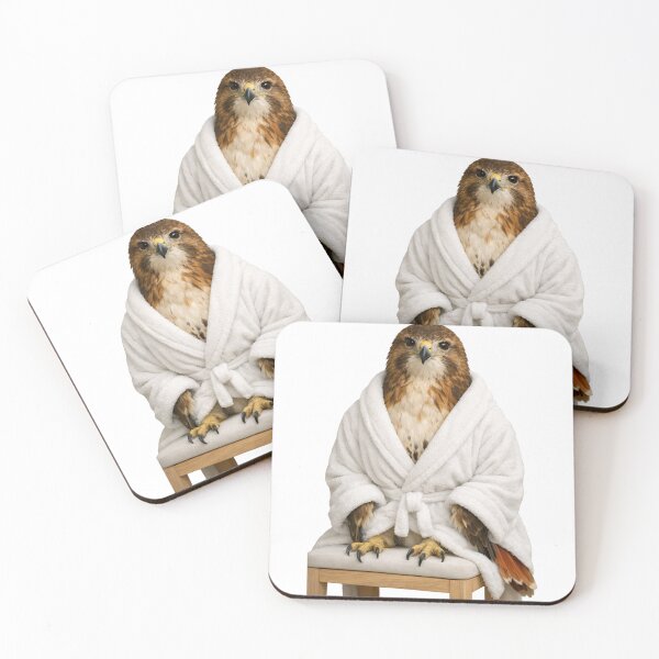 Item preview, Bathrobe Red-tailed Hawk designed and sold by Sillytoe.
