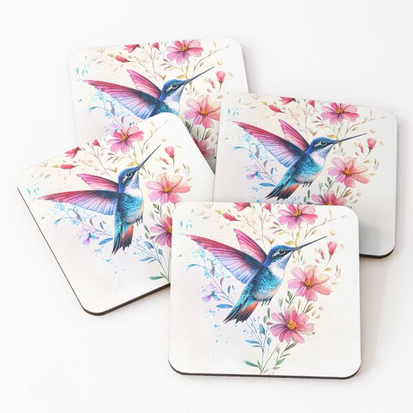 Item preview, 3d Render Of Watercolor Hummingbird Digital Art designed and sold by Checho30.