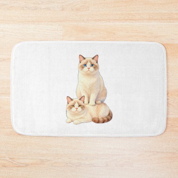 Item preview, Cat Stacking Pals: Odd-Eyed & Yellow-Eyed Ragdoll Cats designed and sold by Artgirldhanya.