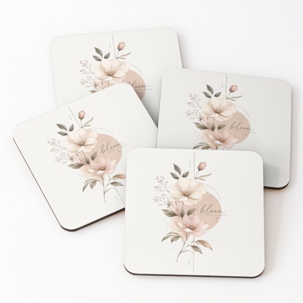 Item preview, Minimal Floral Bloom Design | Elegant Neutral Flower Aesthetic  designed and sold by Roya10.