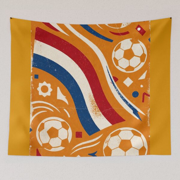 Item preview, Netherlands Retro Pattern | Vintage Oranje All-Over Print Soccer Design designed and sold by Nexus Space.