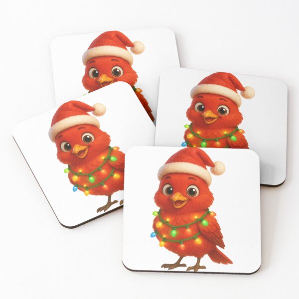 Item preview, Christmas Scarlet Tanager designed and sold by Sillytoe.