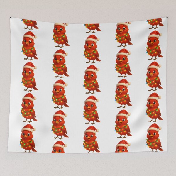 Item preview, Christmas Scarlet Tanager designed and sold by Sillytoe.