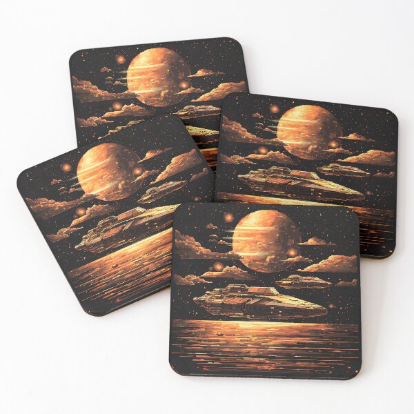Item preview, 3d Render Of Pixel Spaceship Galaxy Digital designed and sold by Checho30.