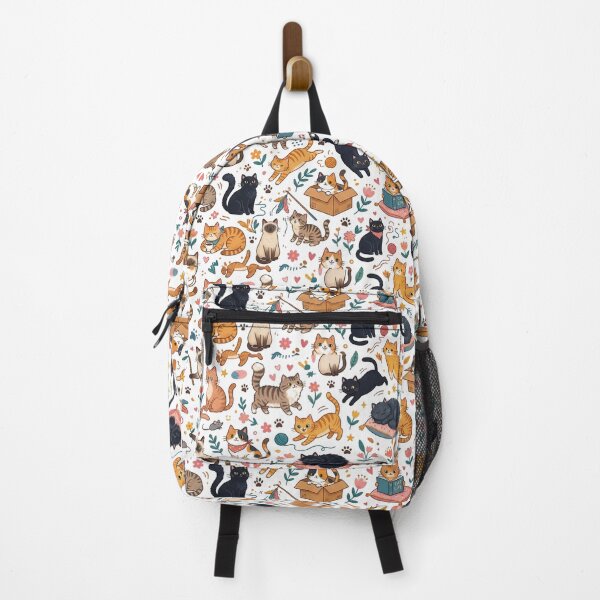 Item preview, Cute Aesthetic Cat Pattern - Kawaii Kitten Doodle Art designed and sold by MedRoh.