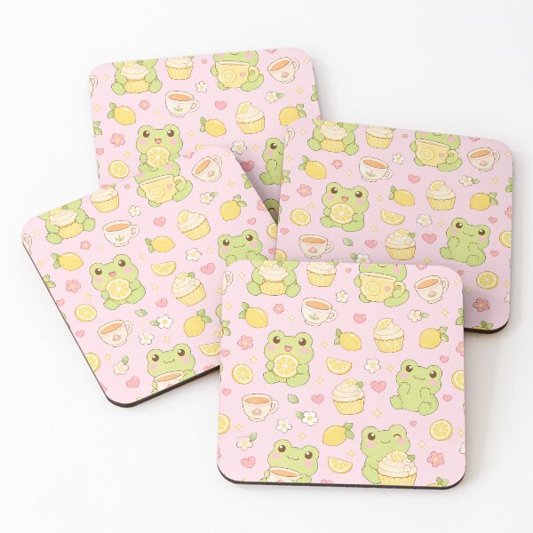 Item preview, Frog Lemon Bakery Kawaii Pattern designed and sold by Soft Berry Studio.