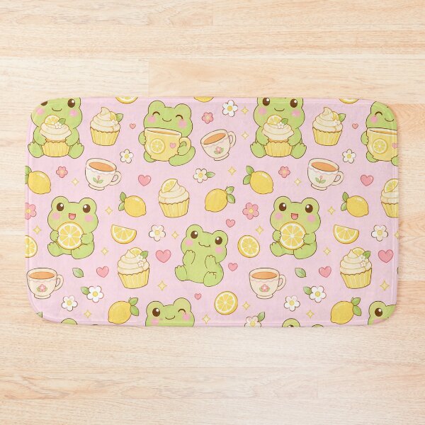 Item preview, Frog Lemon Bakery Kawaii Pattern designed and sold by Soft Berry Studio.