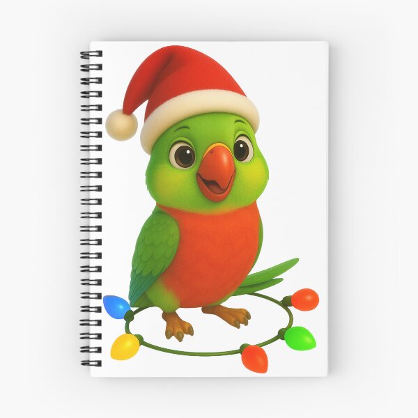 Item preview, Christmas Scarlet-Chested Parakeet designed and sold by Sillytoe.