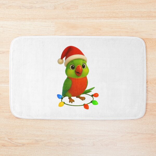 Item preview, Christmas Scarlet-Chested Parakeet designed and sold by Sillytoe.