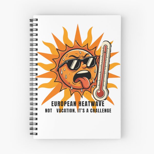 Item preview, European Heatwave — Not A Vacation It's A Challenge Funny Retro Poster designed and sold by AMBAYK.