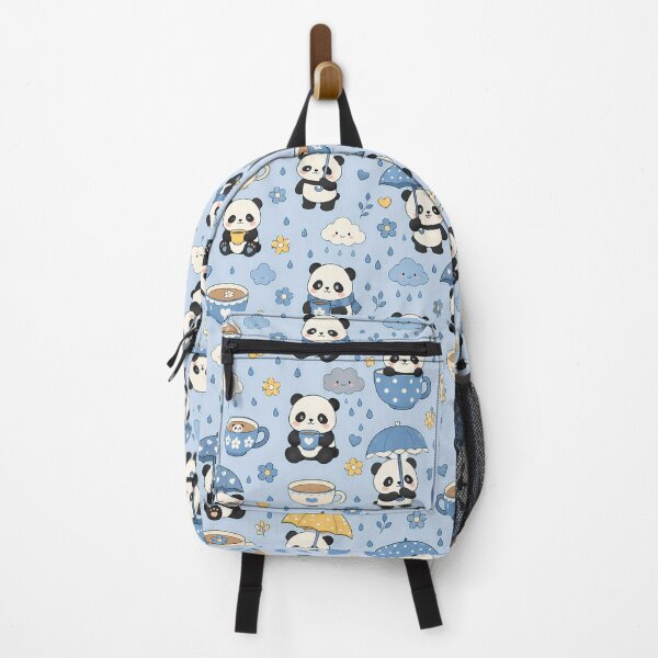 Item preview, Panda Rainy Tea Kawaii Pattern designed and sold by Soft Berry Studio.