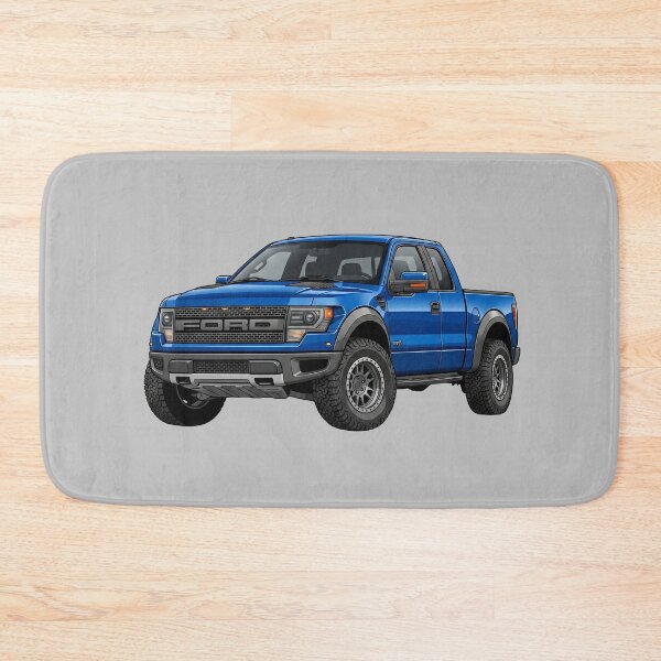 Item preview, Classic Ford F-150 SVT Raptor Blue Custom Offroad Pickup Truck Illustration designed and sold by Motorline44.
