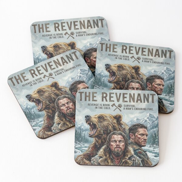 Item preview, The Revenant Retro Frontier Survival Drama Tribute Art Movie Poster designed and sold by Art's Diner.