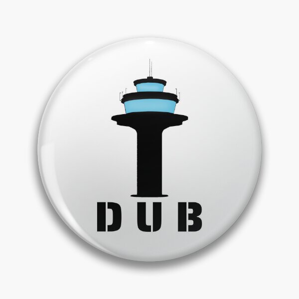 Artikelvorschau, DUB (Dublin) Flughafenturm-Aufkleber entworfen und verkauft von Aviation Sticker Shop.
