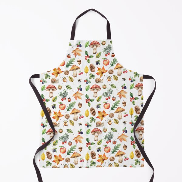 Item preview, Autumn Forest Watercolor Pattern | Mushrooms, Berries & Woodland Life designed and sold by HelgaCraftery.