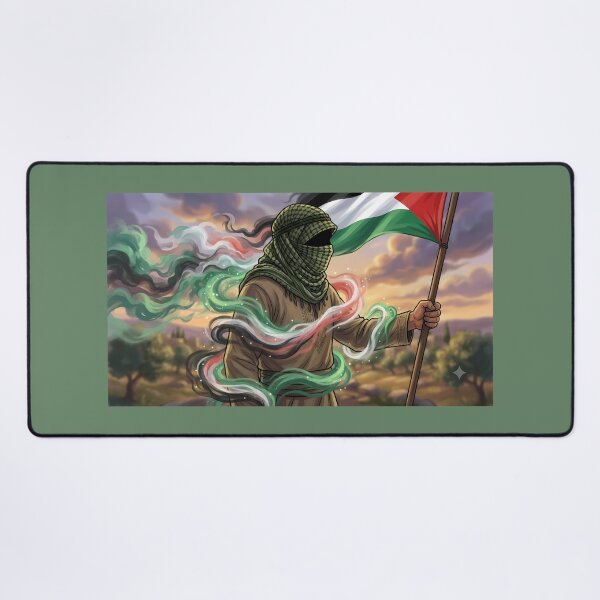 Item preview, Palestine Flag Artistic Silhouette - Watercolor Smoke Art designed and sold by hakikatm.