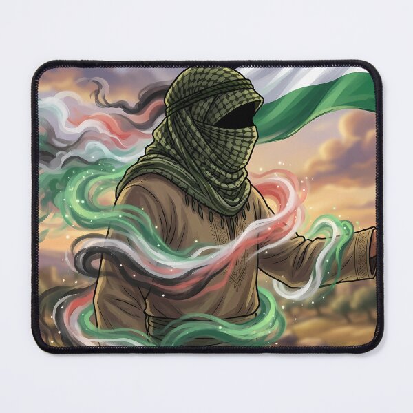 Item preview, Palestine Flag Artistic Silhouette - Watercolor Smoke Art designed and sold by hakikatm.
