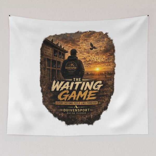 Item preview, The Waiting Game | Racing Pigeon Lover T-Shirt  designed and sold by Duivensport Ma.