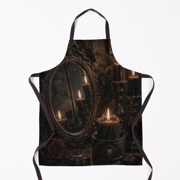 Item preview, Vintage Mirror With Black Candles designed and sold by VelarisMoon.