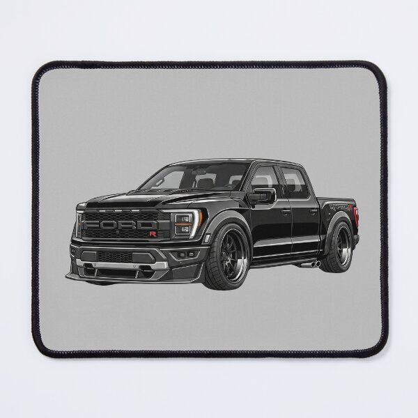 Item preview, Custom Ford F-150 Raptor R Lowered Black Crew Cab Truck Illustration designed and sold by Motorline44.