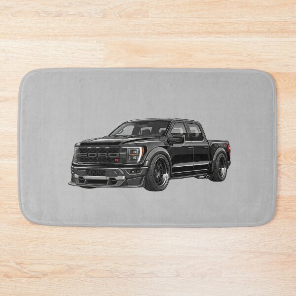 Item preview, Custom Ford F-150 Raptor R Lowered Black Crew Cab Truck Illustration designed and sold by Motorline44.