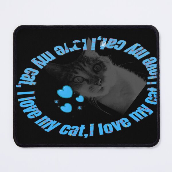 Item preview, I Love My Cat Circular Typography Cute Kitten designed and sold by hoodiehood.