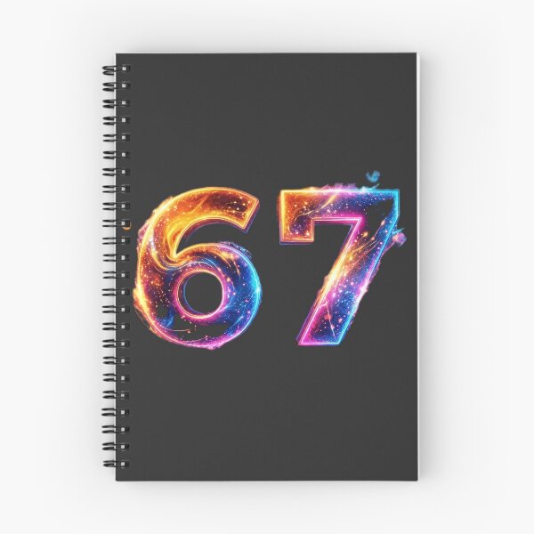 Item preview, Lucky Number 67 Modern Neon Typography designed and sold by Gabissq.