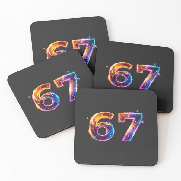 Item preview, Lucky Number 67 Modern Neon Typography designed and sold by Gabissq.